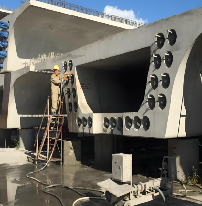 尖山压浆料施工流程及注意事项